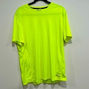 Fila Mens Neon Performance Core T-Shirt PREOWNED